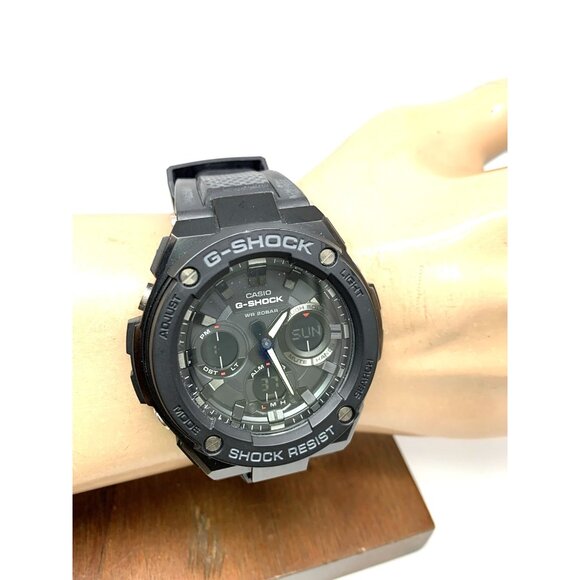 Casio Men Watch G-Shock GSTS100 Black Resin Analog Digital Tough Solar 51mm 5445 - Picture 11 of 14